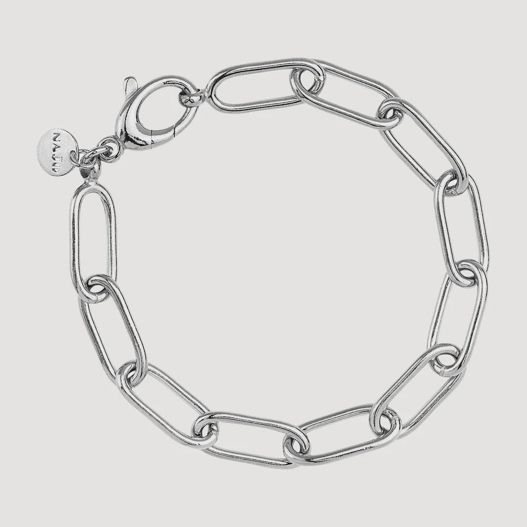 Najo B7039 Vista Large Link Bracelet Silver
