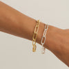 Najo B7040 Vista Large Link Bracelet Gold