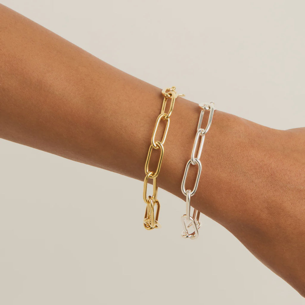 Najo B7040 Vista Large Link Bracelet Gold