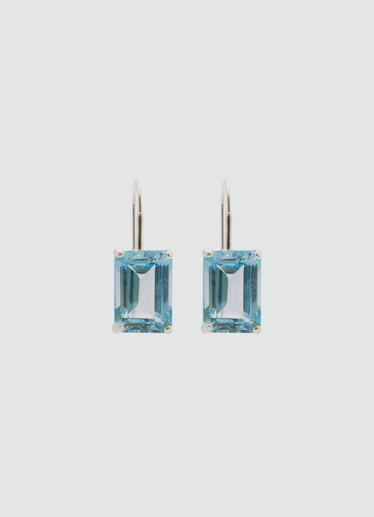 Covet 'Claudia classic petite' sterling silver blue topaz
