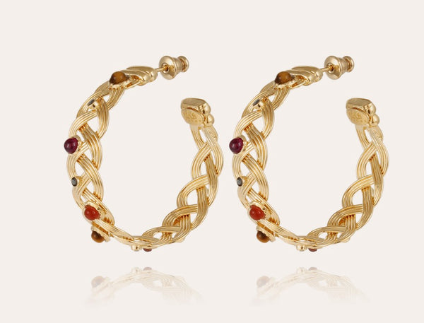 Cesari Cabachon O Earrings