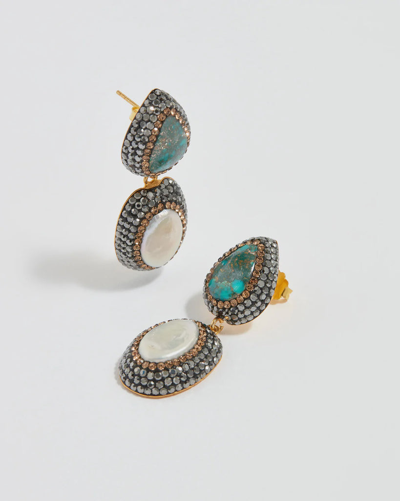 Soru 'Turquoise & Baroque' Earring
