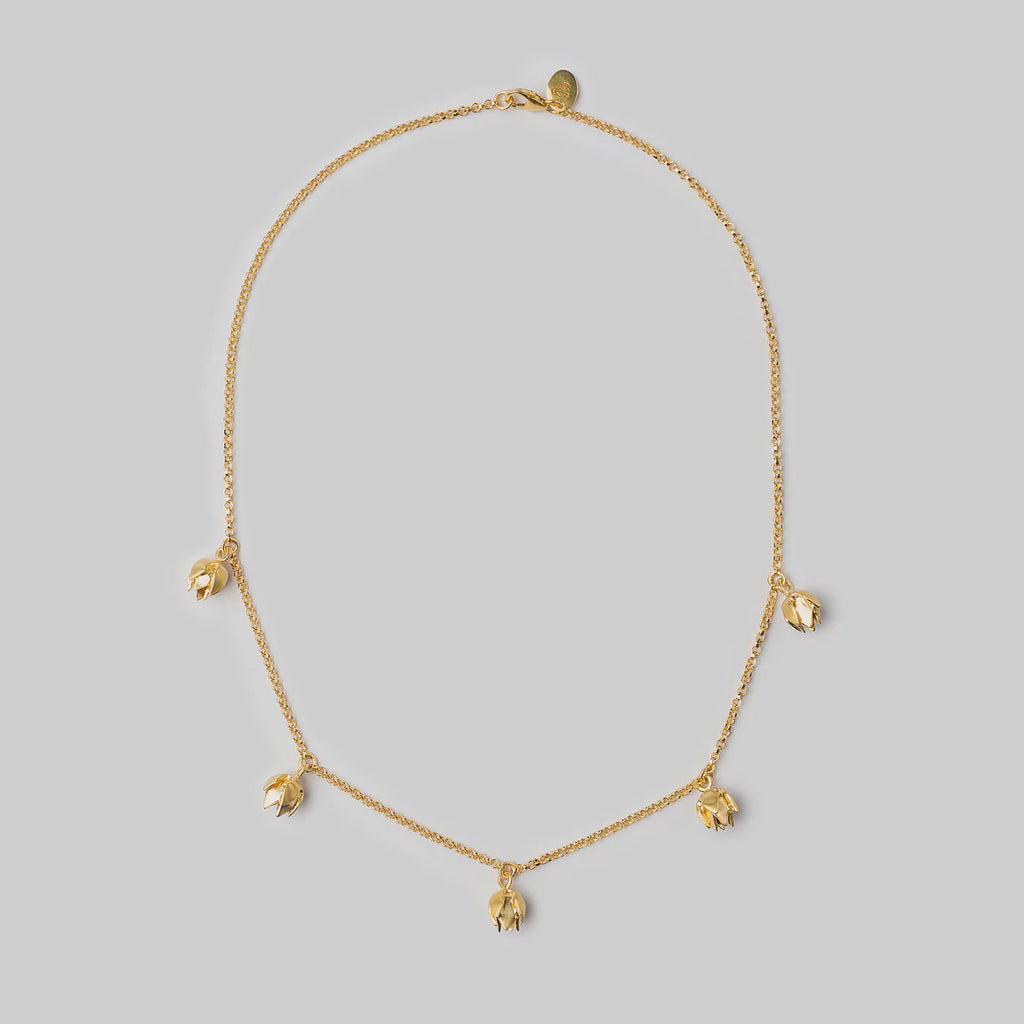 Brave Edith 'Lotus bud' Gold Necklace