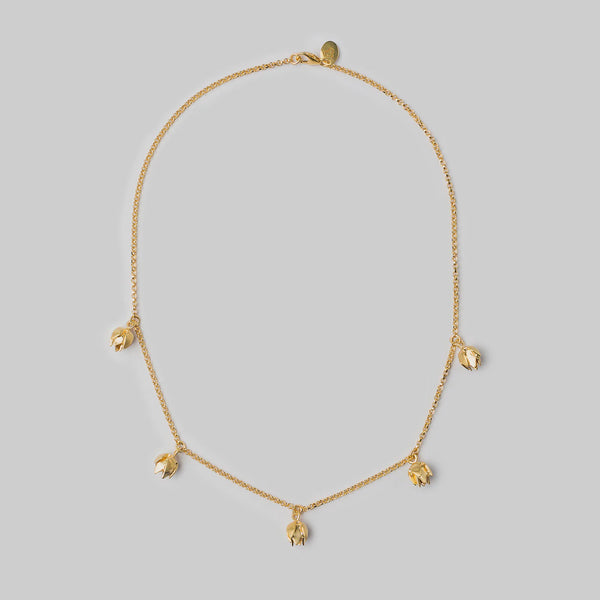 Brave Edith 'Lotus bud' Gold Necklace