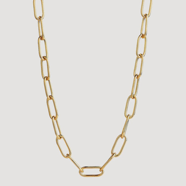 Najo N7040 Vista Large Link Necklace Gold
