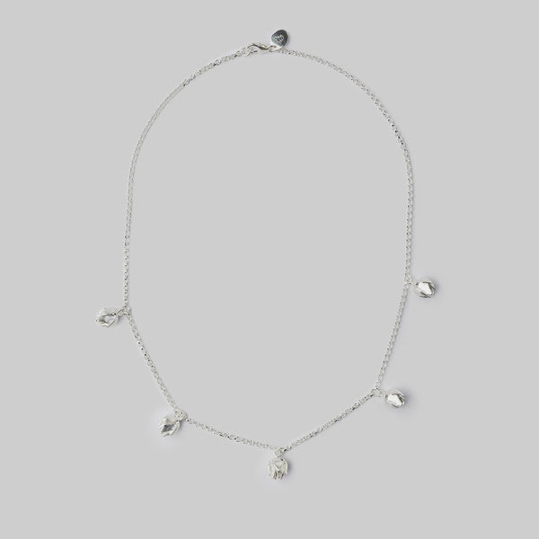 Brave Edith 'Lotus bud' Silver Necklace