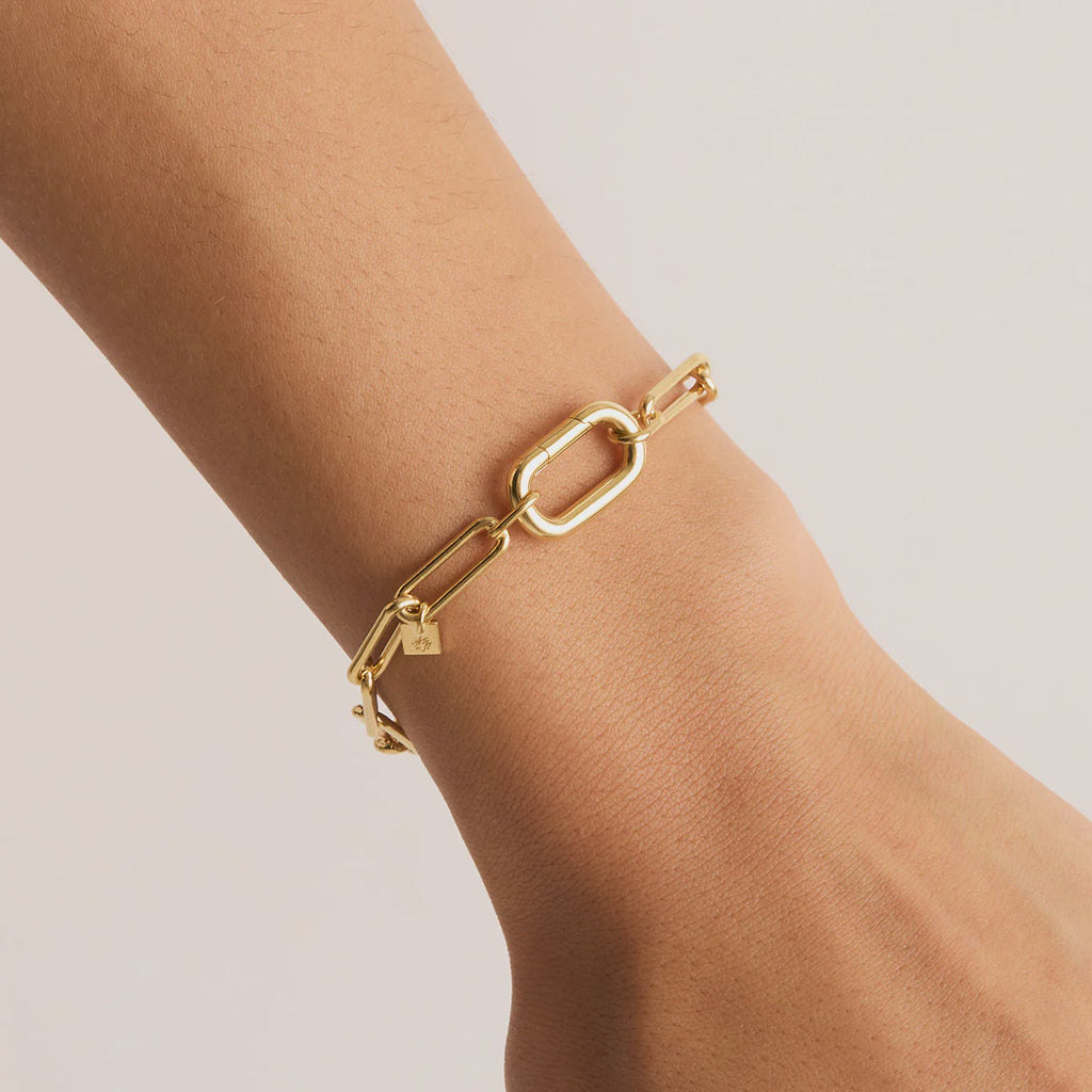 By charlotte with love annex link bracelet gold