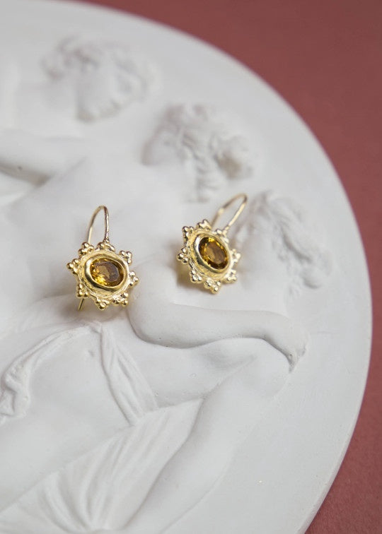 Helios Citrine 18k Gold Plate