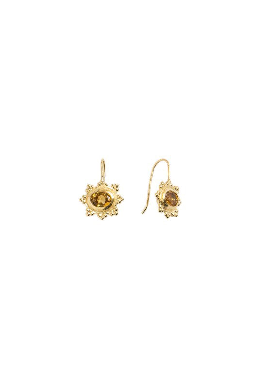 Helios Citrine 18k Gold Plate