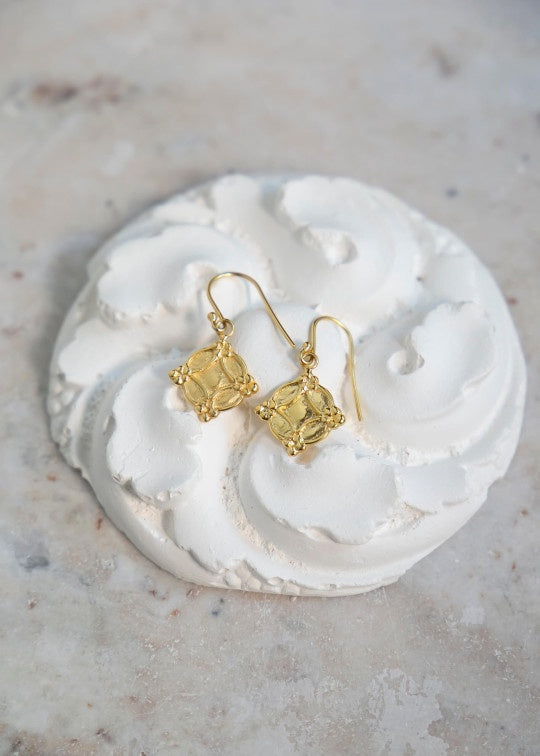 Ines 18k Gold Plate Earrings