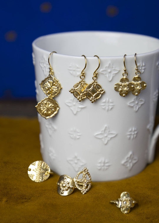 Ines 18k Gold Plate Earrings