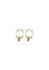 Esmerelda 18k Gold Plate Hoop Earrings