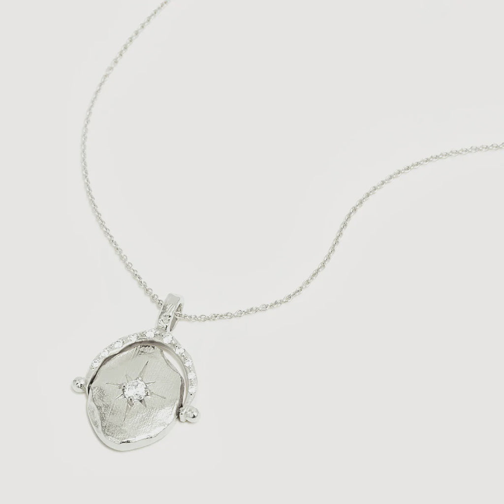 by Charlotte 'North Star Spinner' Silver Necklace