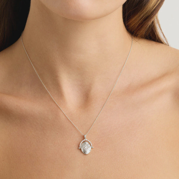 by Charlotte 'North Star Spinner' Silver Necklace