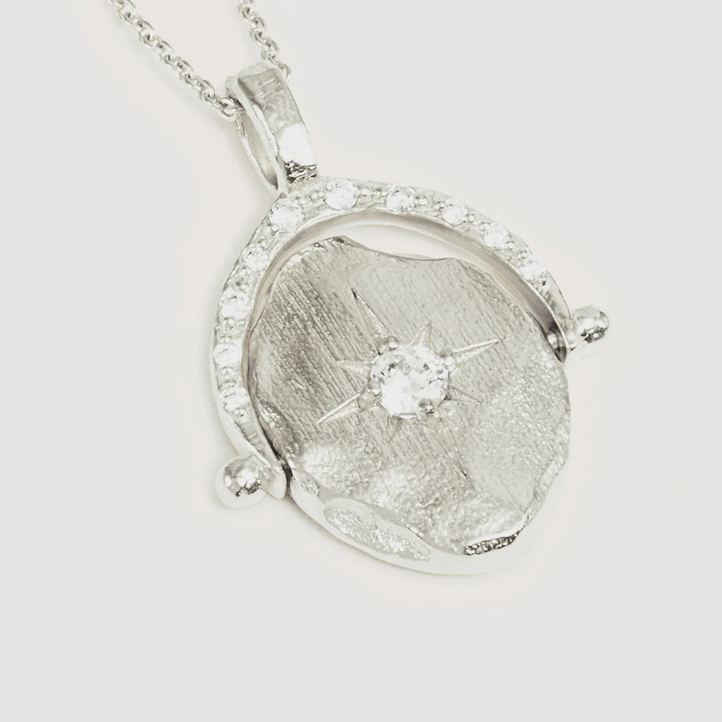 by Charlotte 'North Star Spinner' Silver Necklace