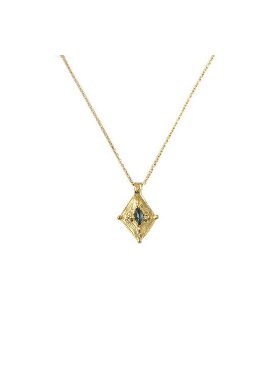 Thais Topaz 18k Gold Plate Necklace