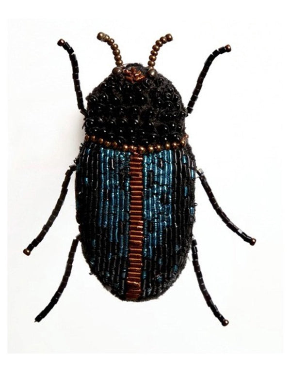 Trove Lore Blue Beetle Brooch