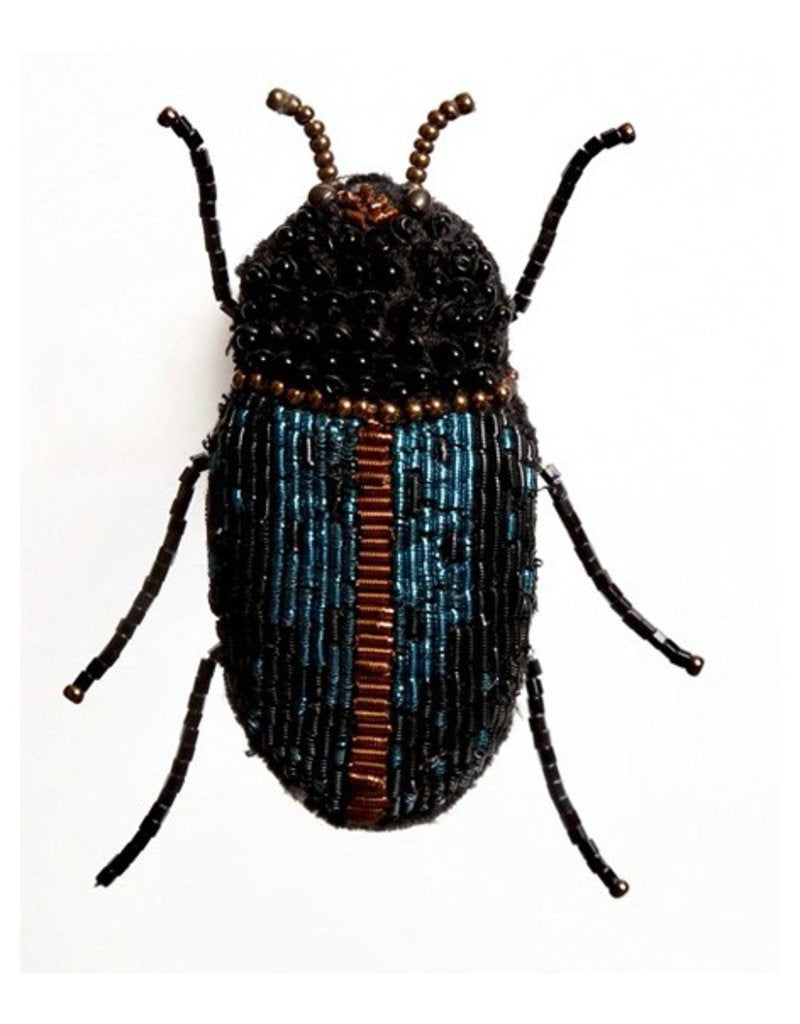 Trove Lore Blue Beetle Brooch