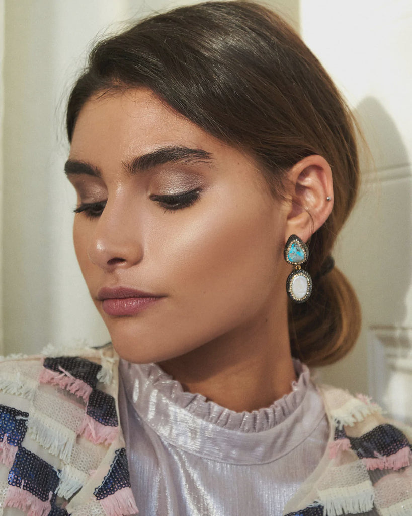 Soru 'Turquoise & Baroque' Earring